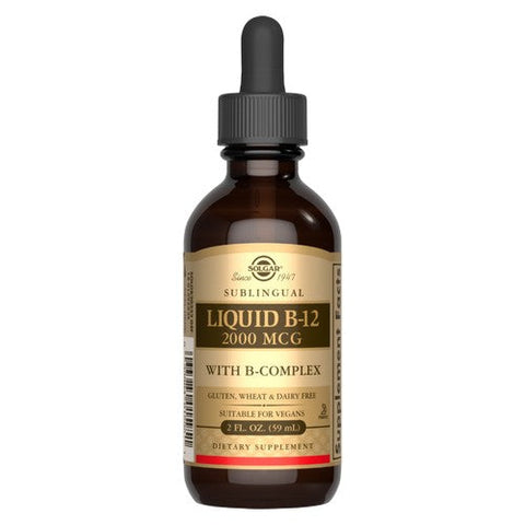 Solgar, Sublingual Liquid B-12 2000 mcg with B-Complex, 2 oz Solgar