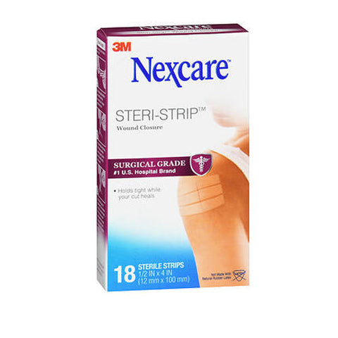Nexcare, Steri-Strip Wound Closures 0.5 X 4 Inch, 18 Count Nexcare