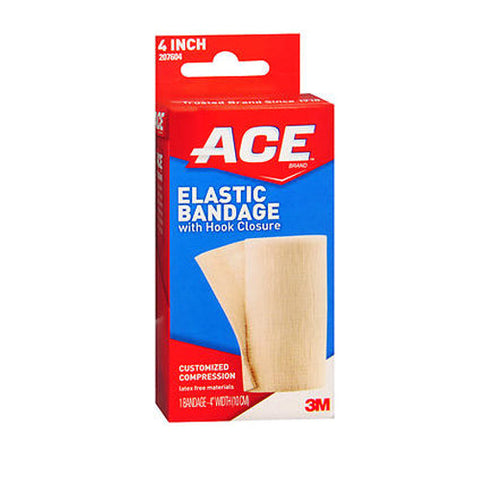 Ace, Elastic Bandage With Hook Closure 4 Inch, 1 Each Ace