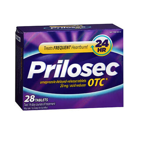 Prilosec Otc, Omeprazole Acid Reducer Tablets, 20 Mg, 28 Tabs Prilosec Otc