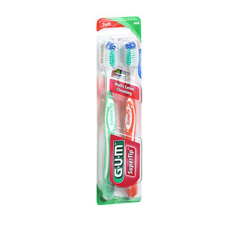 Gum, Super Tip Toothbrushes Regular Soft, 2 each Gum