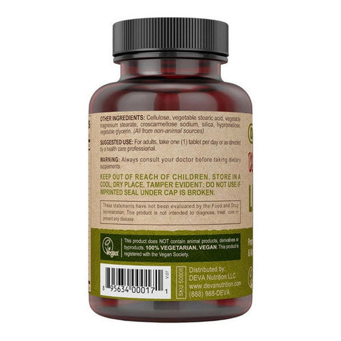 Deva Nutrition, Vegan Liversup, 675 Mg, 90 Tabs Deva Nutrition