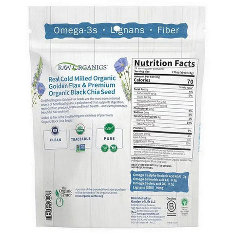 Garden of Life, Raw Organics Flaxseed And Chia Blend, 12 Oz Garden of Life