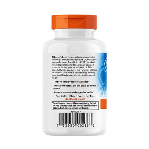 Doctors Best, Vitamin E Tocotrienols, 50 Mg, 60 Softgels Doctors Best