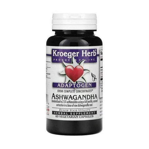 Kroeger Herb, Adaptogen Ashwagandha, 60 Caps