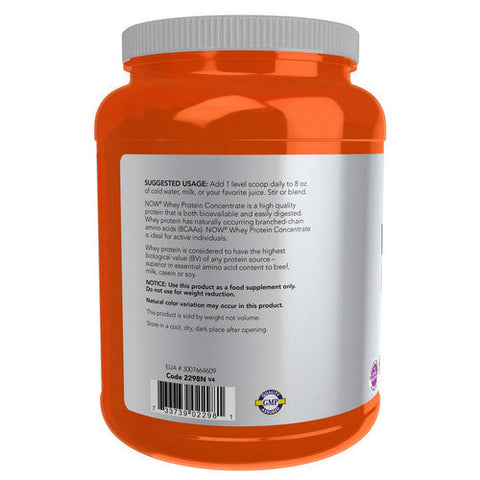 Now Foods, Whey Protein Concentrate, Unflavored 1.5 lbs Now Foods