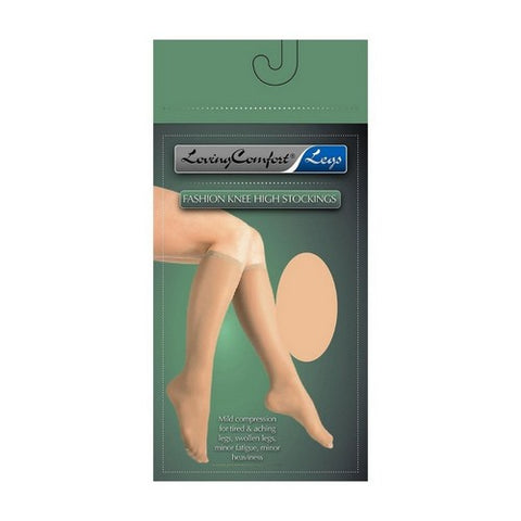 Scott Specialties, Compression Stocking Knee High Large Beige Closed Toe, 2 Pairs
