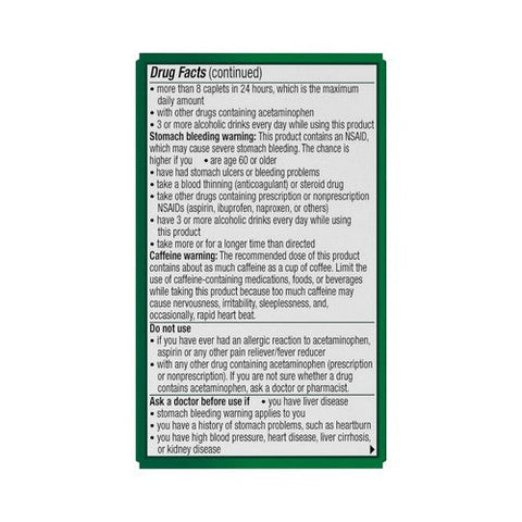 Novartis Consm Hlth Inc, Excedrin Extra Strength Caplets, 24 Caps
