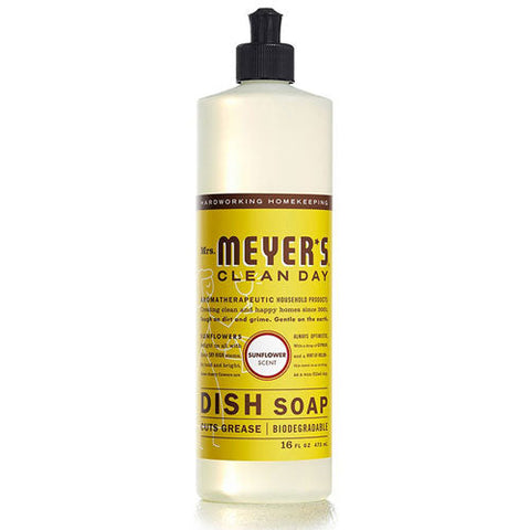 Mrs. Meyer's, Bluebell Liquid Dish Soap Bottle, 16 Oz(Case Of 6)