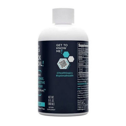 Health Logics, Black Seed Oil, 6 Oz Health Logics