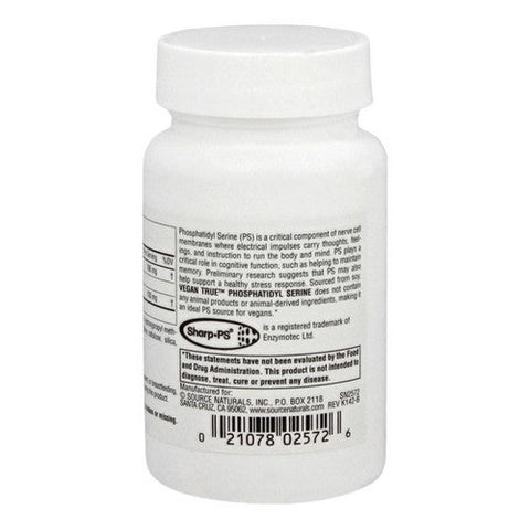 Source Naturals, Phosphatidyl Serine 100, 100 mg, 30 Caps Source Naturals
