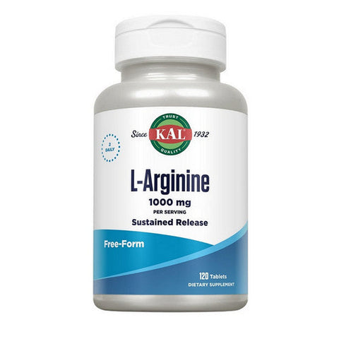 Kal, L-Arginine SR, 1,000 mg, 120 Tabs Kal