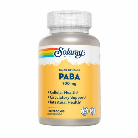 Solaray, PABA، 700 مجم، 100 كبسولة