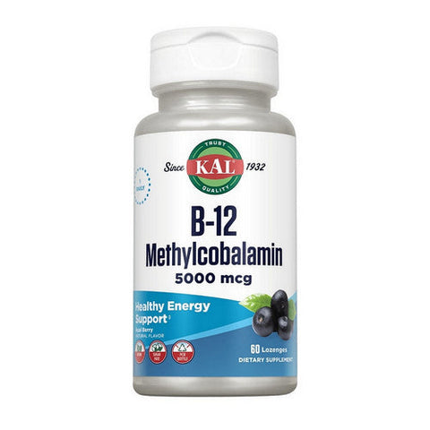 Kal, B-12 Methylcobalamin, 5,000 mcg, 60 Lozenges Kal