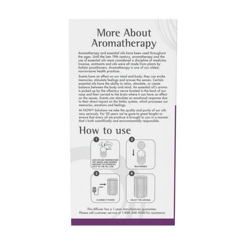 Now Foods, Ultrasonic Real Bamboo Diffuser, 1 Count Now Foods