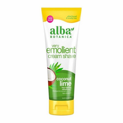 Alba Botanica, Coconut Lime Moisturizing Cream Shave, 8 Oz Alba Botanica