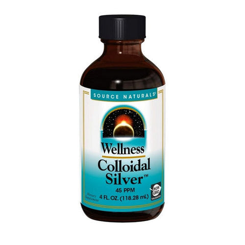 Source Naturals, Wellness Colloidal Silver, 45 PPM, 4 Oz Source Naturals