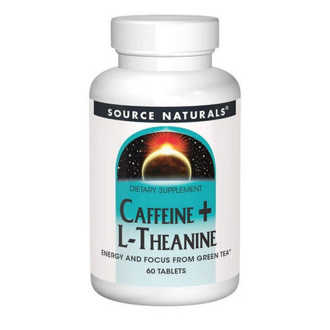 Source Naturals, Caffeine+ L-Theanine, 60 Tabs Source Naturals
