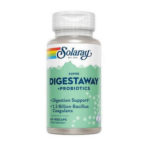 Solaray, Super Digestaway + Probiotics, 60 Veg Caps