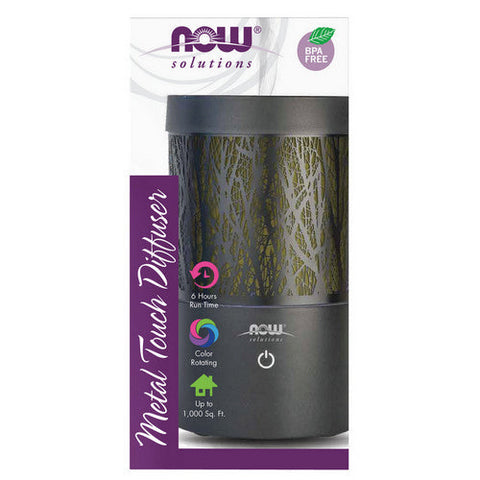 Now Foods, Ultrasonic Metal Touch Oil Diffuser, 1 Count