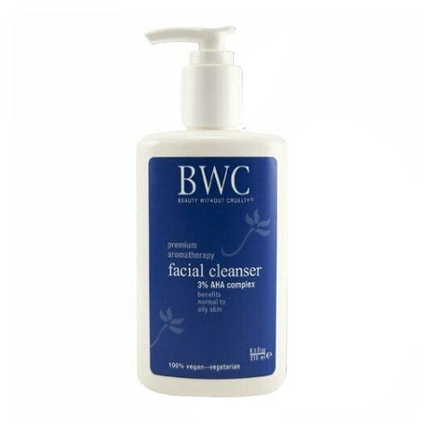 Beauty Without Cruelty, Organic Aromatherapy Facial Cleanser Alpha Hydroxy Complex, 8.5 Oz