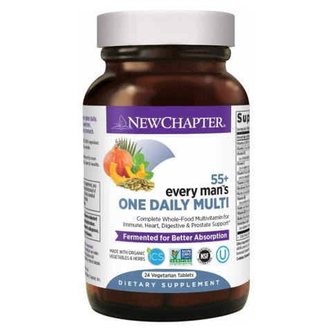 New Chapter, Every Man One Daily  55 Plus, 24 Veg Tabs