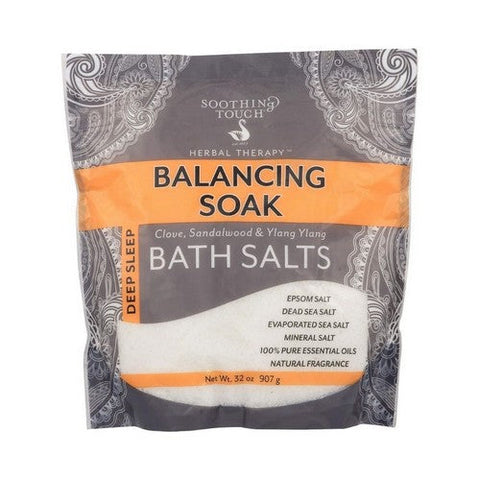 Soothing Touch, Herbal Therapy Epsom Bath Salts Balancing Soak, Balancing Soak 32 Oz