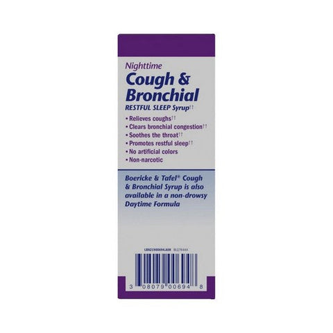 Boericke & Tafel, Boericke And Tafel Nighttime Cough And Bronchial Syrup, 8 Oz Boericke & Tafel