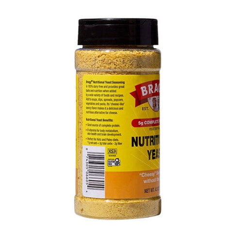 Bragg's Liquid Aminos, Nutritional Yeast Seasoning, 4.5 Oz Bragg's Liquid Aminos