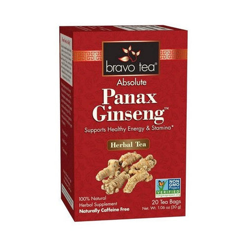 Bravo Tea & Herbs, Absolute Panax Ginseng Tea, 20 bags