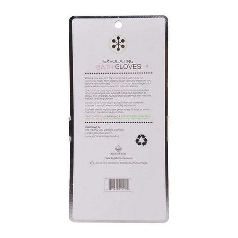 Cleanlogic, Exfoliating Bath Gloves, 2 Count