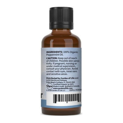 زيت النعناع العطري العضوي من جاردن أوف لايف، 1 أونصة