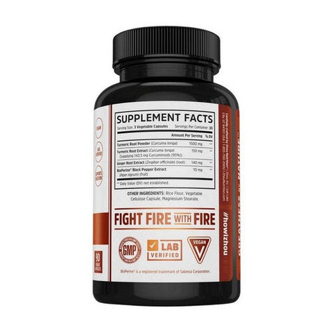Zhou Nutrition, Turmeric Curcumin with Ginger, 90 Veg Caps