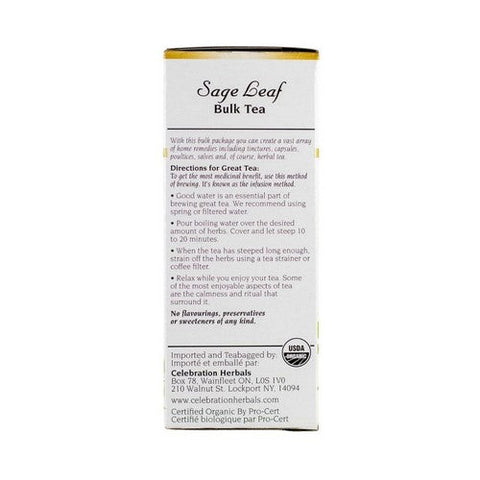 Celebration Herbals, Organic Sage Leaf Tea, 35 grams