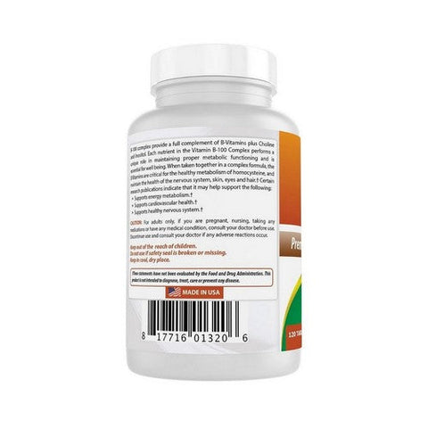 Best Naturals, B 100 Complex, 120 Tabs