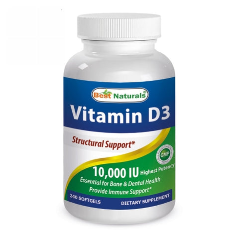 Best Naturals, فيتامين د3، 2000 وحدة دولية، 240 كبسولة هلامية
