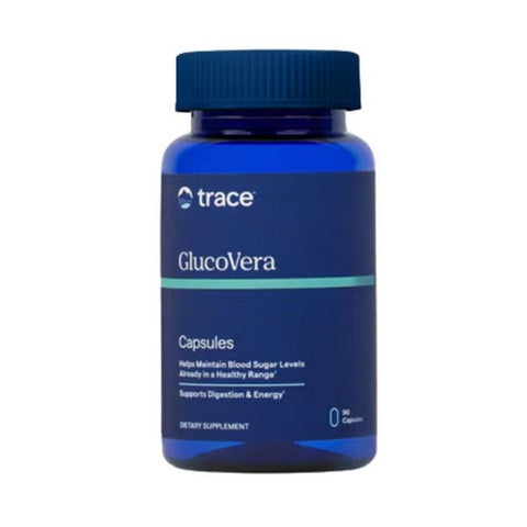 Trace Minerals, Earth's Pure GlucoVera, 90 Caps