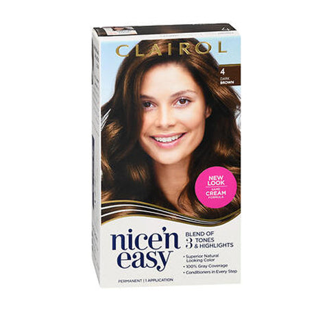 Gillette, Nice 'n Easy Permanent Haircolor Dark Brown, 1 Each