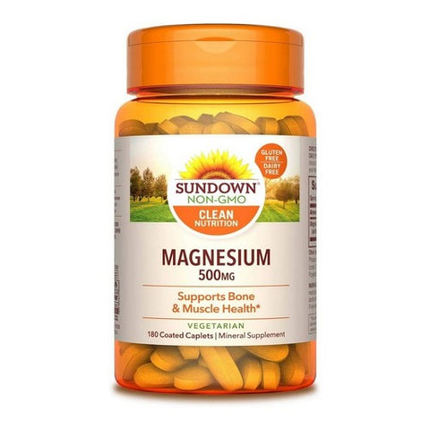 Sundown Naturals, Magnesium, 500 mg, 180 Caps