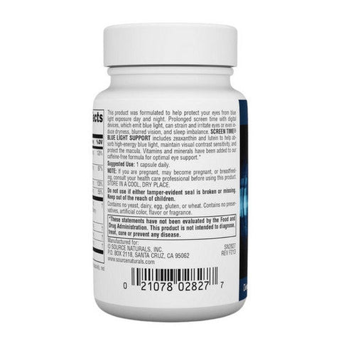 Source Naturals, Screen Time Blue Light Support, 30 Vegi Caps Source Naturals