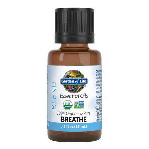 Garden of Life, Essential Oil Blend, Breath 0.5 Oz Garden of Life