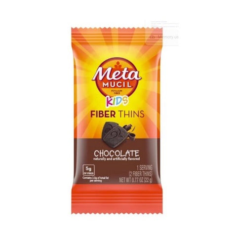 Glide, Meta Mucil Kids Fiber Thins Packets Chocolate, 12 Count Glide