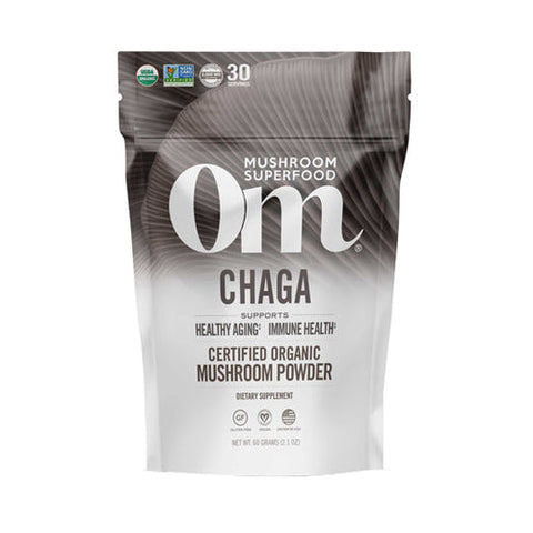 Om Mushrooms, Mushroom Superfood Powder, Chaga 60 Grams
