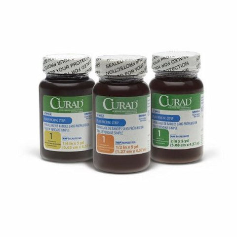 Curad, Wound Plain Packing Strip Non-impregnated 1/4 Inch X 5 Yard Sterile, Count of 1