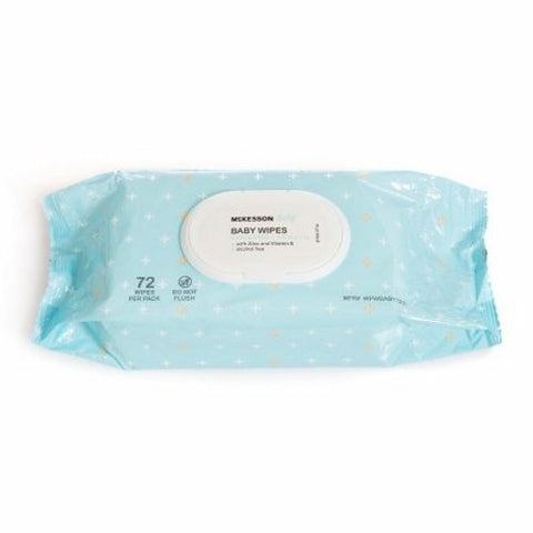 McKesson, Baby Wipe Soft Pack Unscented, Pack Of 72
