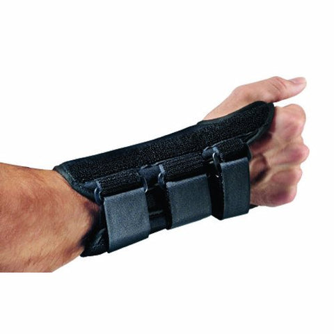جبيرة معصم DJO، PROCARE ComfortForm Palmar Stay، مصنوعة من الألومنيوم/الإسفنج/الليكرا، لليد اليسرى، لون أسود، مقاس صغير جدًا، عدد 1