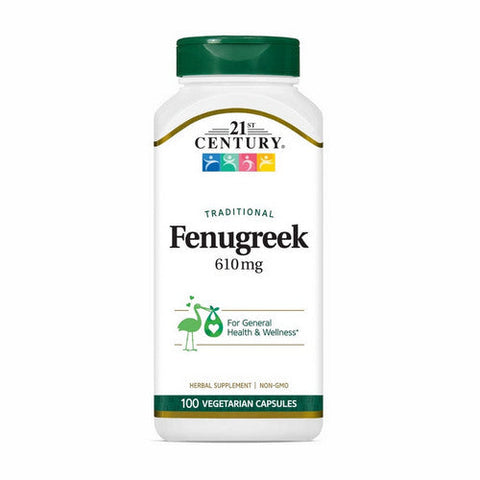 21st Century, Whole Herb Fenugreek, 610 mg, 100 Veg Caps