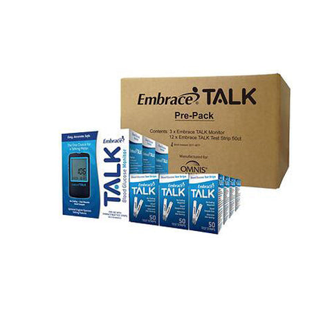 جهاز قياس نسبة السكر في الدم Embrace Talk، عبوة واحدة