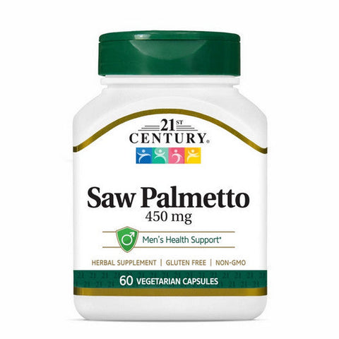 21st Century, Saw Palmetto, 450mg, 60 Veg Caps