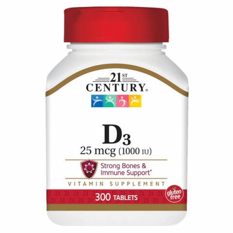 21st Century, Vitamin D3, 300 Tabs